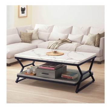 【MUNA 家居】灰橡雲杉仿石4尺大茶几(512)