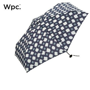 Wpc.經典茶花迷你便攜五段手動晴雨兩用傘 深藍
