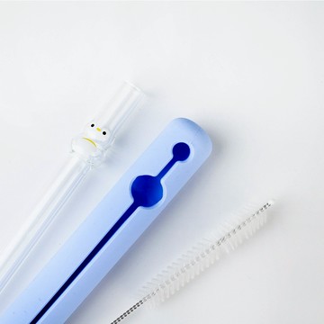 【好玻GOODGLAS】企鵝造型玻璃吸管  ✦雙12慶/指定商品單件12% off✦