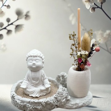 淨念吉祥公仔之衲靜 豪華田園套組 帶來心靈的平和與安寧祥和