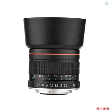 ANDOER 相機鏡頭安多爾 85mm F1.8 大光圈中長焦全畫幅人像相機鏡頭手動對焦 7 組 10 元素 EF 卡口