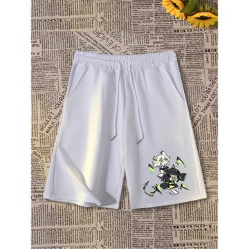 明日方舟游戲周邊凱爾希短褲學生夏季男女休閑二次元寬松五分褲子