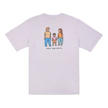 New Balance Men's New Balance x ZERO PER ZERO Crossover Limited Cartoon Character Short Sleeve Purple
