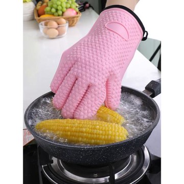 蒸鍋微波爐手套隔熱手套加厚硅膠耐高溫烤爐防燙烘培烤箱廚房手套