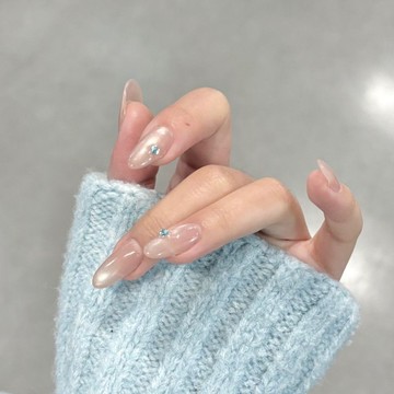 🎀台灣出貨🎀爆閃裸色貓眼美甲穿戴甲閃鉆顯白溫柔氣質高級指甲可拆卸美甲貼片