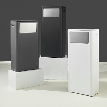 創意雙開蓋拼裝垃圾桶家用廚房帶擋板廢物收納桶辦公室戶外衛生桶