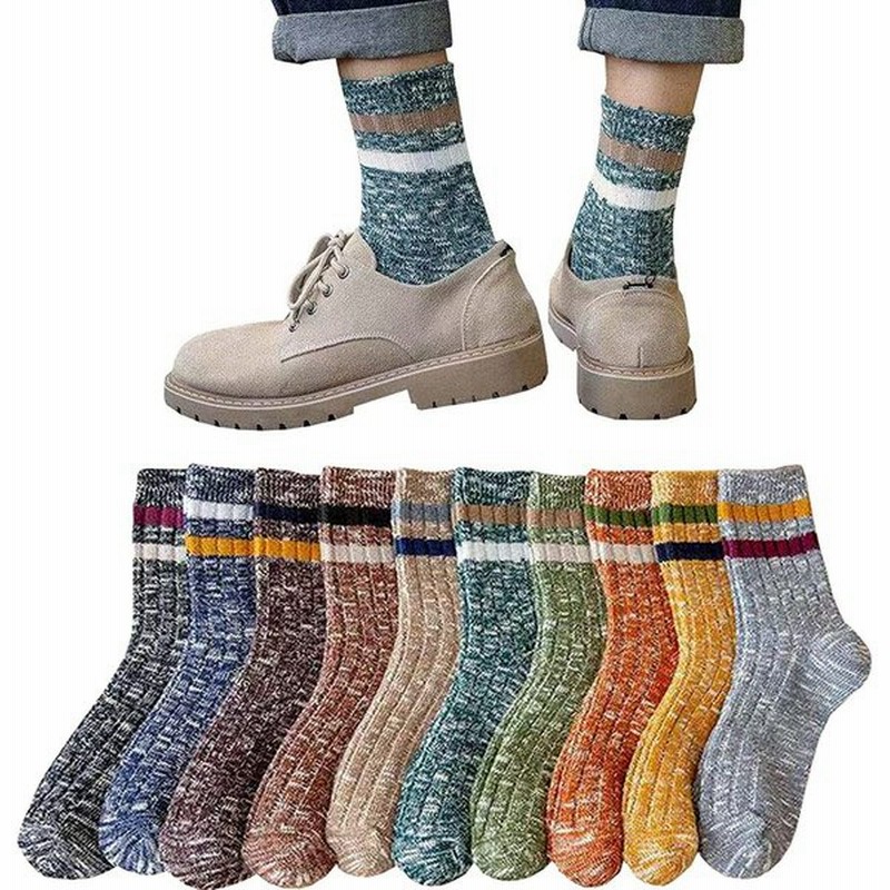 靴下 メンズ ソックス ハイソックス 冬 暖かい10足セット 防寒保温スポーツおしゃれ くつした メンズ コットンクルーソックス 男性 抗菌防臭 24 28cm 通販 Lineポイント最大0 5 Get Lineショッピング