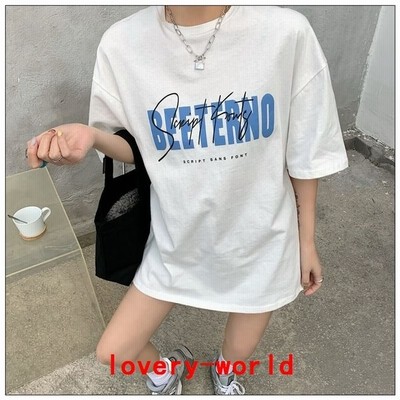 Tシャツ韓国ファッションストリートk Pophiphopオルチャンダンス衣装アメカジロゴレッスン着半袖原宿系トップス4t 1431 Ok 通販 Lineポイント最大get Lineショッピング