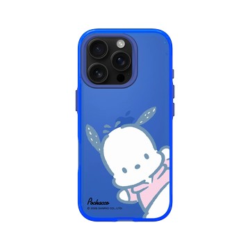 iPhone 16 Pro Clear 激光藍 - 三麗鷗-帕恰狗 Pochacco - 開心跳耀