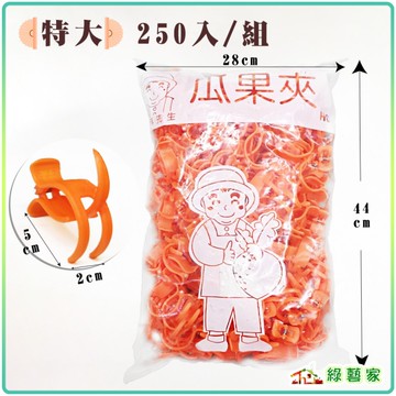 【綠藝家】橘色嫁接夾(蘭花夾.固定夾)-(特大)250入/包