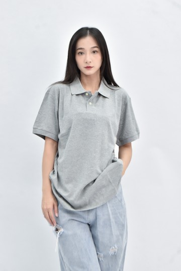 (L) lativ 棉質純棉灰色短袖上衣
