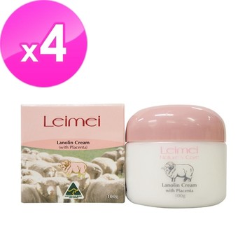 【澳洲Natures Care】Leimei綿羊霜含胎盤素(4 入組 100g/罐) 即期品-2027年5月到期