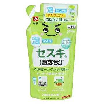 LEC 激落君 倍半碳酸鈉 電解水泡沫噴霧 清潔劑 補充包 360ml  1包