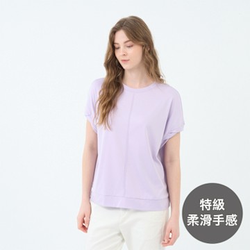 GIORDANO 女裝寬鬆圓領上衣 Liquid Touch系列