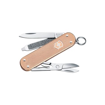 Victorinox 瑞士維氏 鋁合金袋裝刀【5用】-清新桃 約5.8cm (VI521)