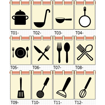 🎏【公版圖標-廚具1區】🎏《日式短簾》市集 文青布條 擺攤 餐車 DTF_柯式燙印