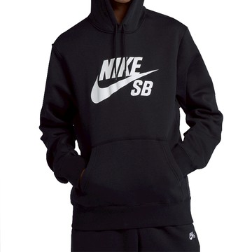 NIKE SB ICON 黑色 內刷毛 帽T AJ9734-010 [EW]