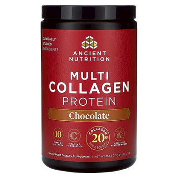 Ancient Nutrition, 多膠原蛋白，巧克力味，1.04 磅（472 克）