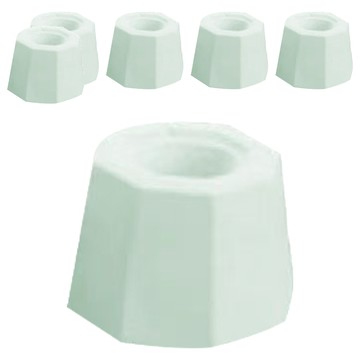 珪藻土火山形牙刷架 淺綠色 - 浴室收納必備  6個