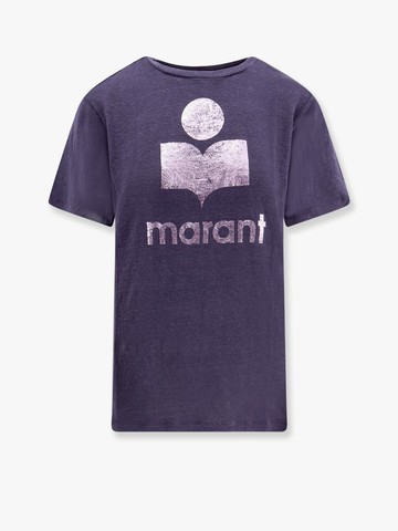 Zewel linen  t-shirt with frontal logo - MARANT ETOILE - gender_Woman