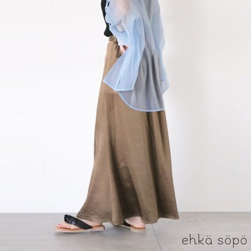 ehka sopo  優雅緞面光澤魚尾長裙