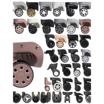 通用行李箱配件輪子大全拉桿箱萬向輪維修替換密碼箱減震輪靜音輪