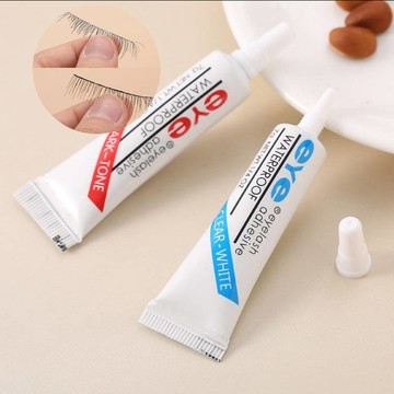 透明白色黑色假睫毛膠水防過敏隱形超粘多用膠自然持久蕾絲美目霜