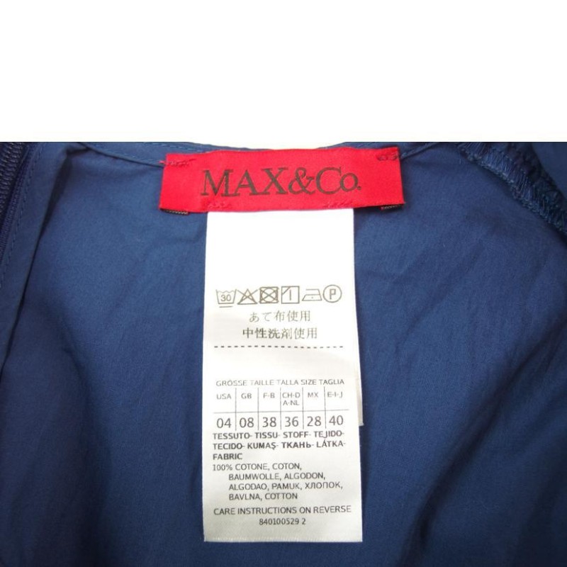 MAX&Co MAX&Co Vネックリボン付 ワンピース ブルー サイズ40 62211021-40-1 40 レディースインナー Bランク 83 |  LINEブランドカタログ