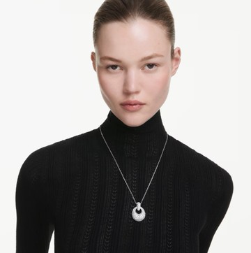 【Swarovski 施華洛世奇】Sublima 鏈墜(白色 鍍白金色)(5735223)