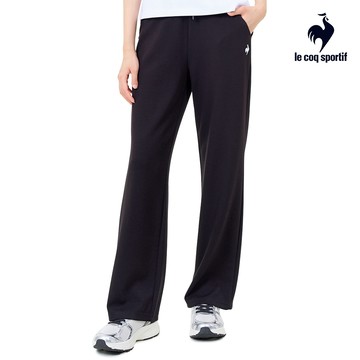 【LE COQ SPORTIF 法國公雞】女款 黑色 針織運動長褲 LWY82071