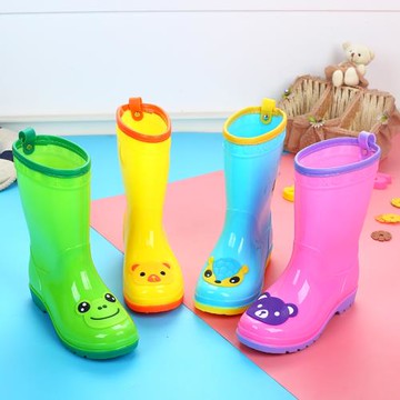 兒童雨鞋3-15歲男童女童高筒防滑水靴學生中筒保暖加厚絨小孩水。