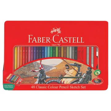 FABER-CASTELL 輝柏 油性色鉛筆  48色  1組