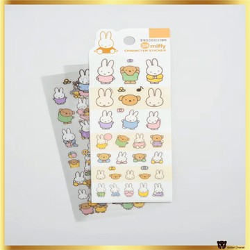 [Miffy Moments] 3 張粉彩貼紙套裝可愛日常生活場景韓國製造
