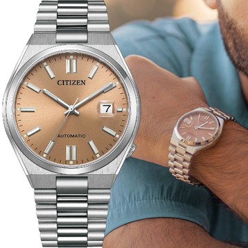 CITIZEN星辰 Mechanical PANTONE限定 時尚機械腕錶-NJ0158-89Y/棕40mm