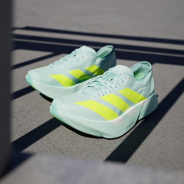 競速跑鞋 Adizero Adios Pro 4 W 女鞋 水藍 緩震 運動鞋 愛迪達 JR1243