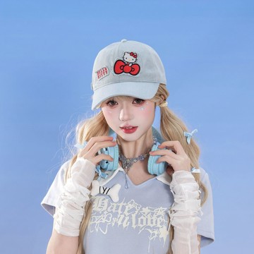 ✨臺灣出貨✨HelloKitty棒球帽正版休閒帽子百搭韓版卡通日系ins棒球帽少女心