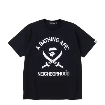NEIGHBORHOOD BAPE TEE #2 BLACK
