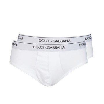 Dolce & Gabbana - White Cotton Brief Set
