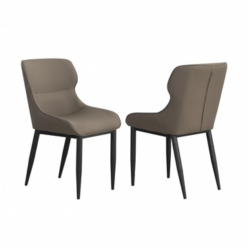 【IDEA】赫野弧形包覆皮革休閒椅/餐椅(化妝椅 皮椅 戶外椅 梳妝椅 書桌椅)