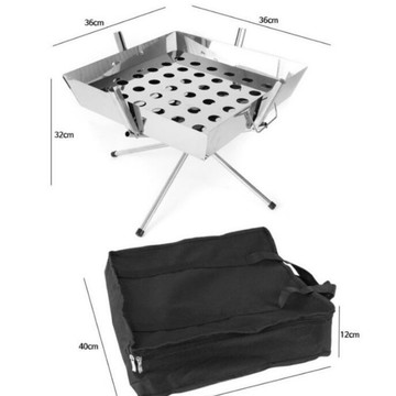 美麗大街【109022501】 輕便 燒烤爐 烤肉架 焚火台 露營必備
