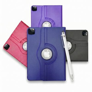 LP302豪華旋轉款 iPad Pro 13吋(M5/M4)多功能平板保護皮套（附觸控筆）
