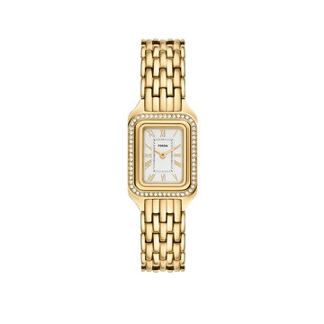 Raquel 復古年華羅馬數字女錶 金色不鏽鋼錶帶 23 MM ES5513