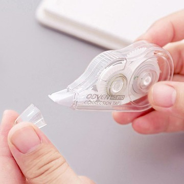 簡約風格 透明 小型 無印風 修正帶 立可帶 文書用品 辦公用品