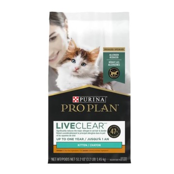 PRO PLAN冠能 -3.2LB(1.45 kg) 舒敏系列-幼貓鮮雞成長配方 (LC01014) (購買第二件贈送寵喵樂-貓草玩具x1包)