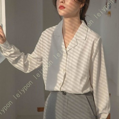 シャツ レディース とろみ ブラウス 長袖 おしゃれ オフィス 春夏 秋冬 きれいめ トップス シフォン 襟付き 前開き ボタン シワになりにくい 大きいサイズ r400