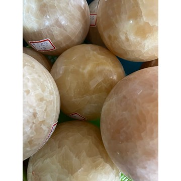 ［金百福］黃玉石球 黃色石球 風水球 （附木座加送一瓶小檀香油）消磁