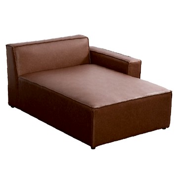 【UHO】里維皮革貴妃位胡桃色-正向