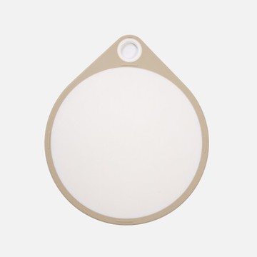 貝印PP可吊掛止滑圓砧板25cm 白AP5327