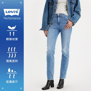 Levi s 女款724 彈性高腰直筒牛仔褲 Performance Cool