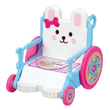 Mell Chan 小美樂娃娃系列 兔兔輪椅 適合3歲以上兒童  1盒  兔兔輪椅 粉色 + 白色 + 藍色